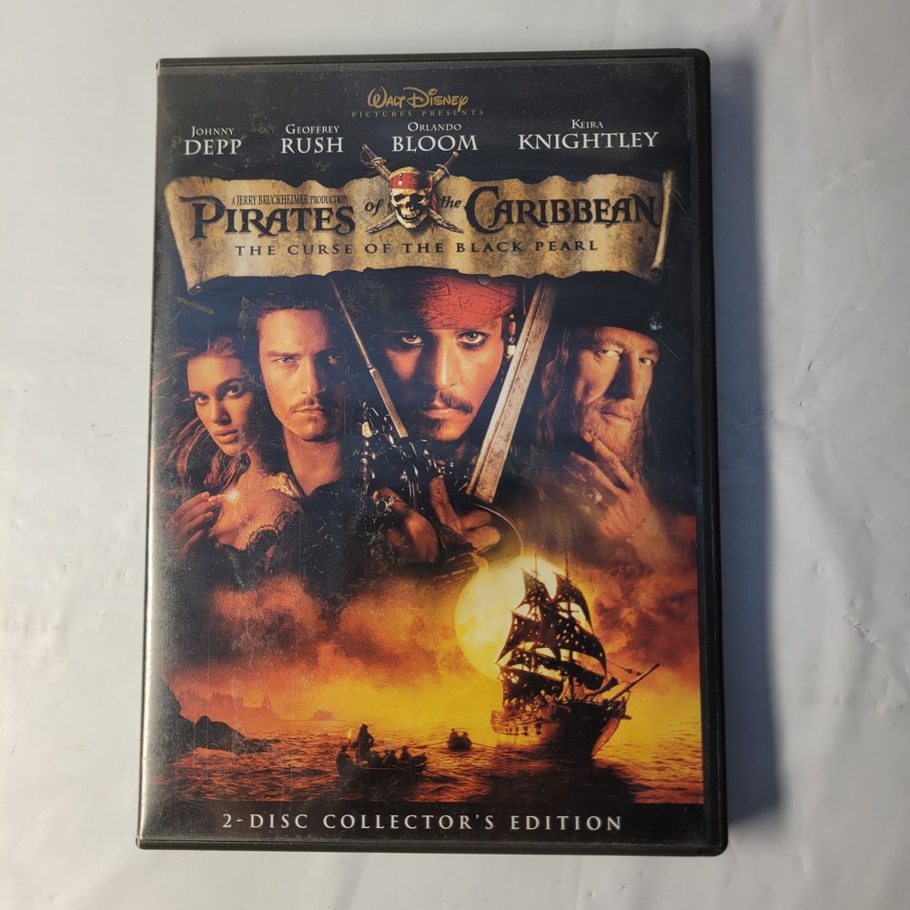 Disney Pirates of the Caribbean Curse of the Black Pearl DVD Collector's Edition